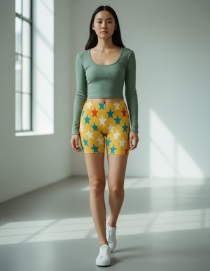 Muskmelon Nebula Short Shorts Short Shorts — Dripper
