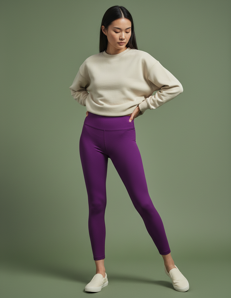 Full-Length Leggings in Purple