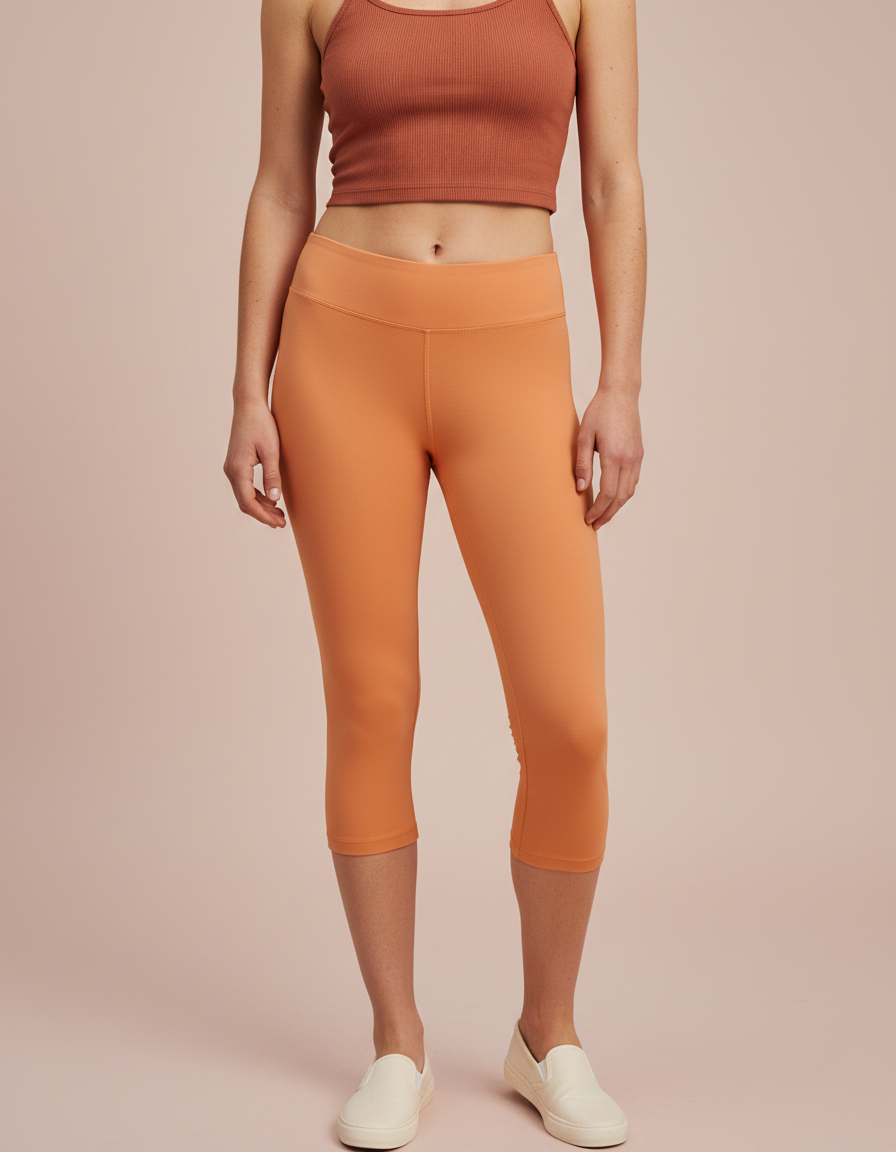 Capri Leggings in Muskmelon