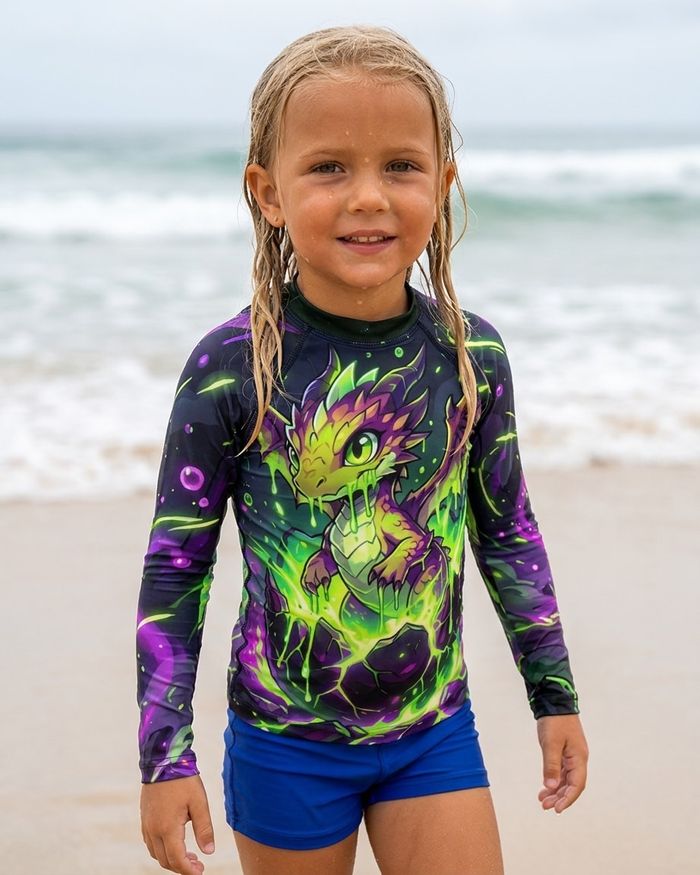 Rashguard — Girls Poison Baby Dragon