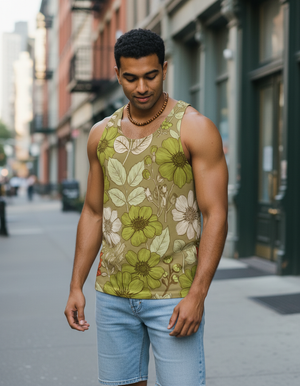 Men's Runway Chartreuse Verdant tank tops