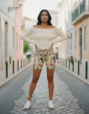 Burnished Lilac Edo women's short shorts