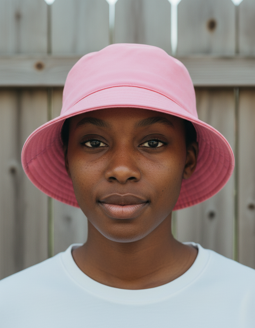 Bucket hat in Flamingo