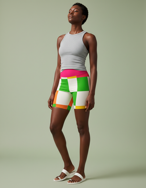 Pixel Yoga Shorts Yoga Shorts — Dripper