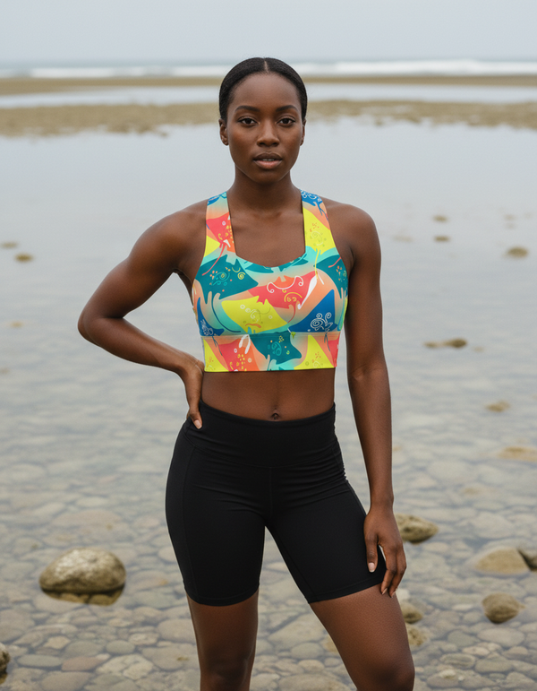 Manta Collection longline sports bras