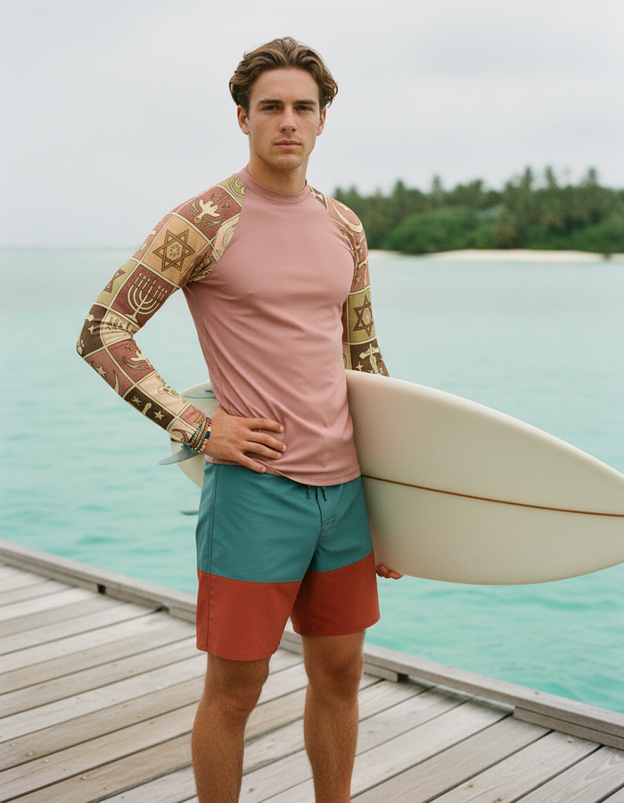 Rashguard — Men's Tea Rose Unity