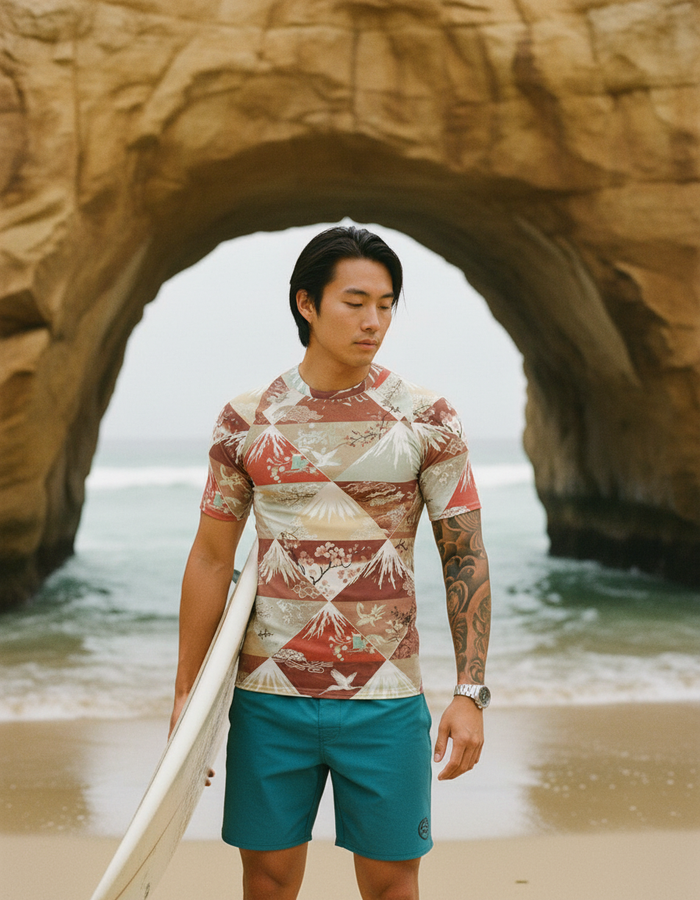 Rashguard — Men's Burnt Sienna Zenith
