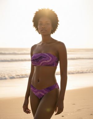 Ripple Bandeau Bikini Bandeau Bikini — Dripper