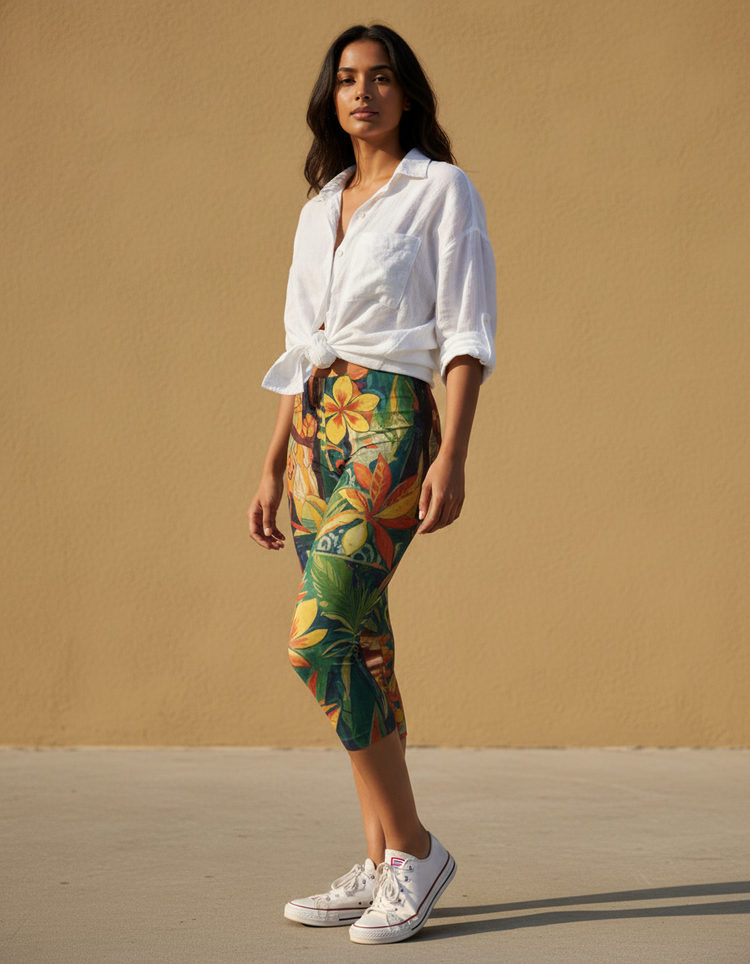 Women's Gauguin Tahiti Capri Leggings