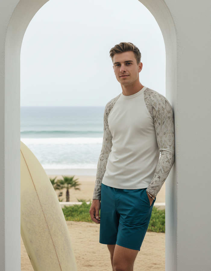 Rashguard — Men's White Onyx Siam
