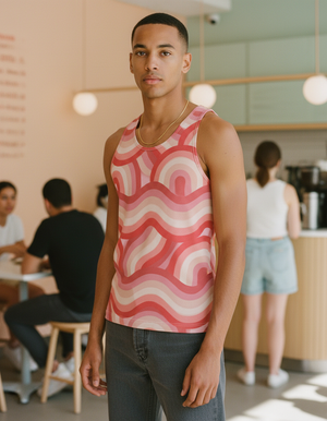 Men's Millennial Pink Chroma tank tops
