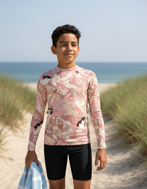 Youth Millennial Pink Mizuki youth rashguards