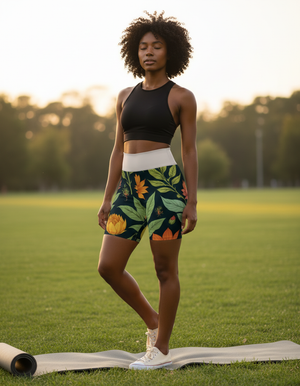 Verdant Yoga Shorts Yoga Shorts — Dripper