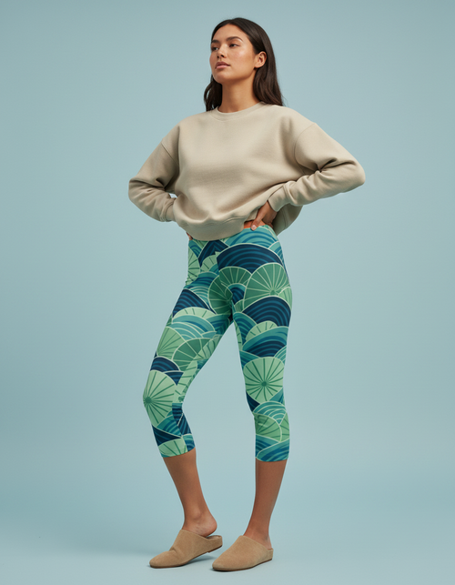 Alexandrite Hikari Capri Leggings Capri Leggings — Dripper