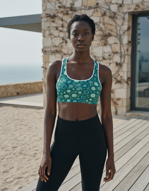 Transformative Teal Ryu sports bras