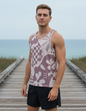 Men's Burnished Lilac Vivid tank tops