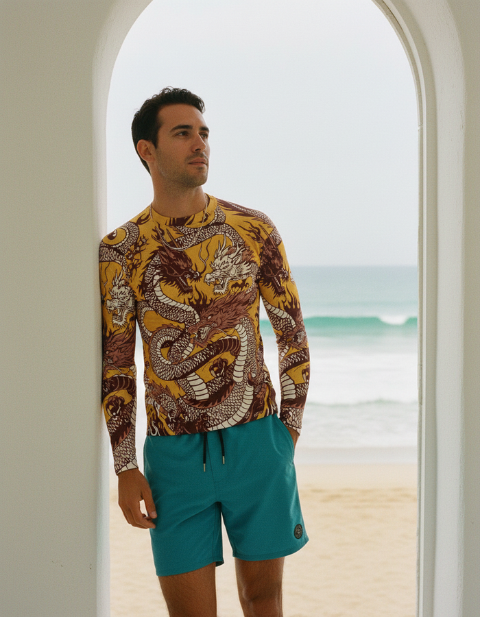 Rashguard — Men's Oxblood Ember