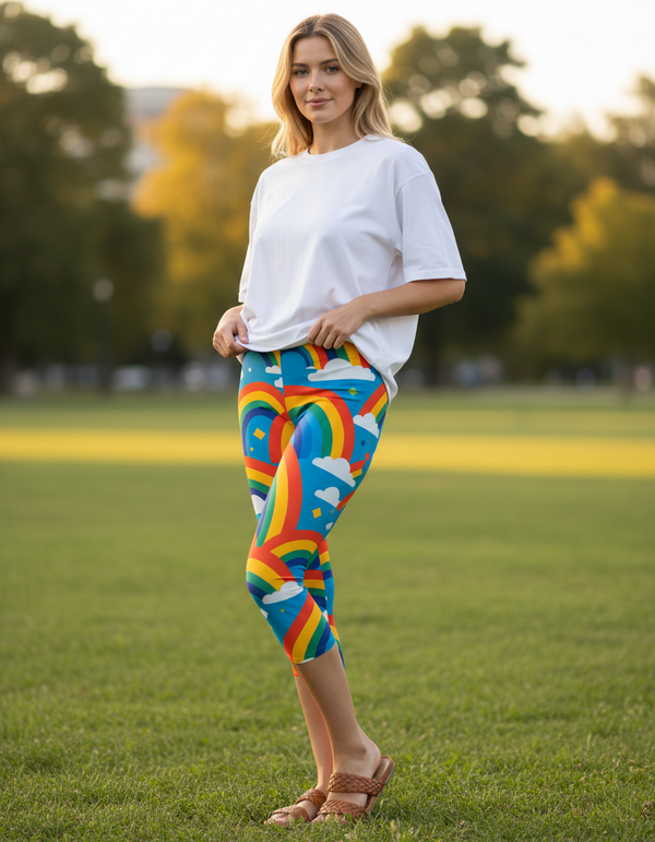 Rainbow Collection capri leggings