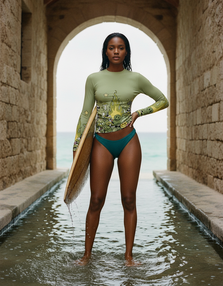 Women's Acid Pop Rash Guard