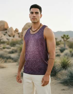Men's Burnished Lilac Bazaar men's tank tops
