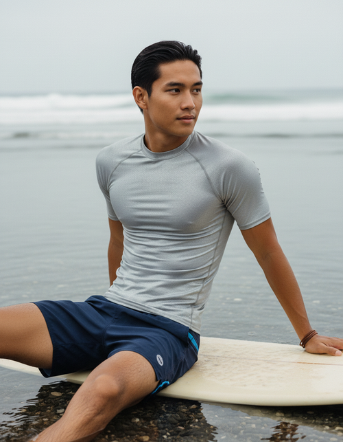 White Onyx Chroma Rash Guard Men's Rashguard — Lolekai