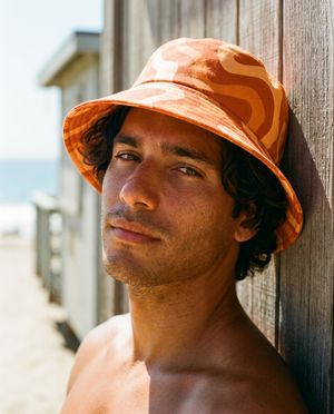 Citrus Orange Lustre bucket hats