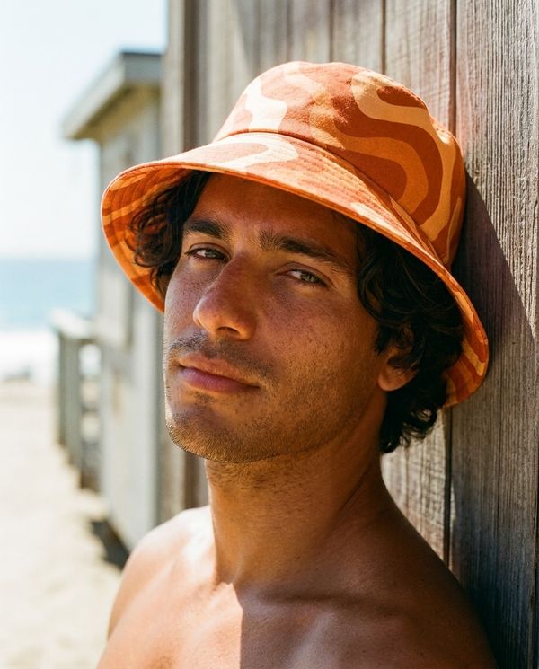 Citrus Orange Lustre Bucket Hat