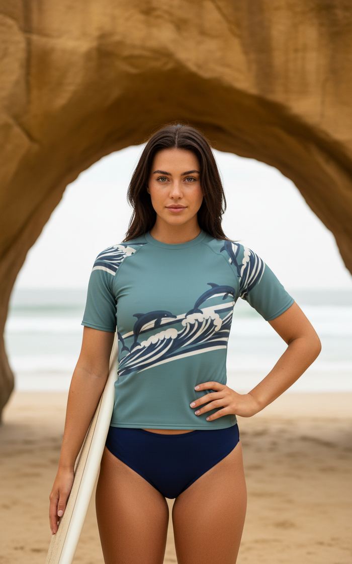 Rashguard — Women's Peacock Tide Pod