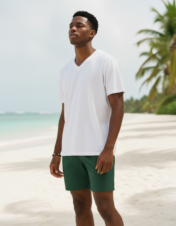 Men's Swim Trunks in Bottle Green