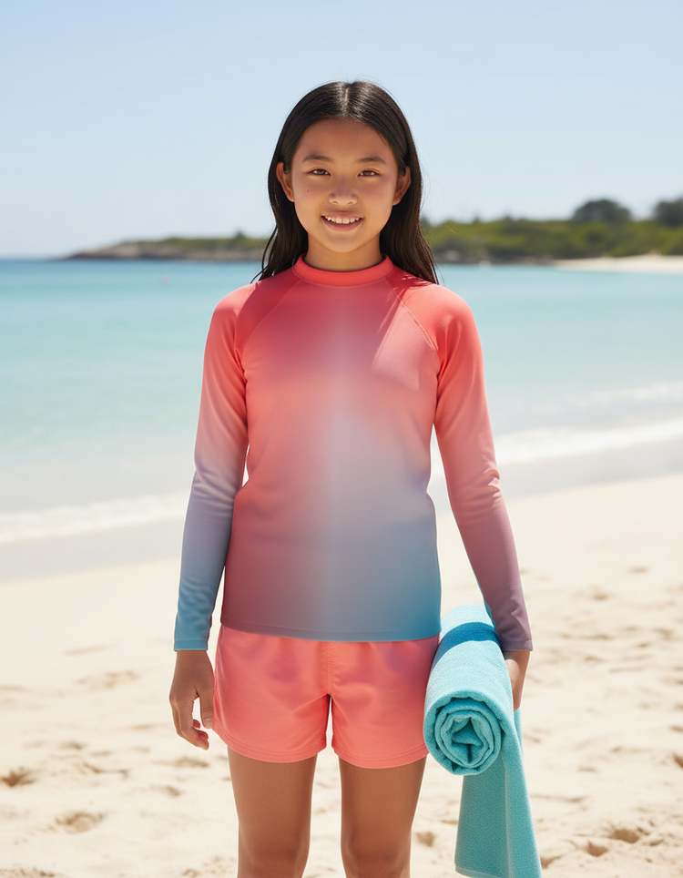 Youth YUV Color Space Rash Guard
