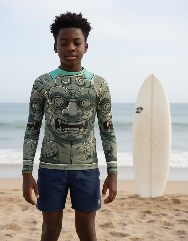 Stone Guardian youth rashguards