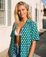Teal Polka — original print