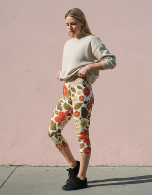 Coffee Bean Sedi Capri Leggings Capri Leggings — Dripper