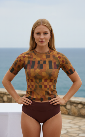 Muskmelon Masai Rash Guard Men's Rashguard — Lolekai
