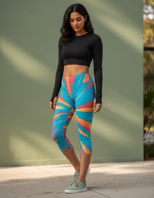 Tsuru Capri Leggings Capri Leggings — Dripper