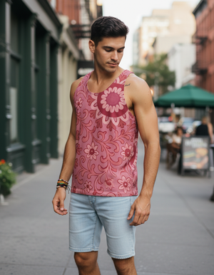 Men's Dusty Rose Zarif tank tops