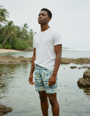 Jelly Mint Sol men's swim trunks