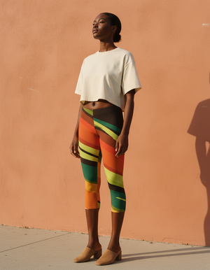 Acacia Echo Leggings Capri Leggings — Dripper