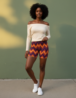 Chevron Collection short shorts