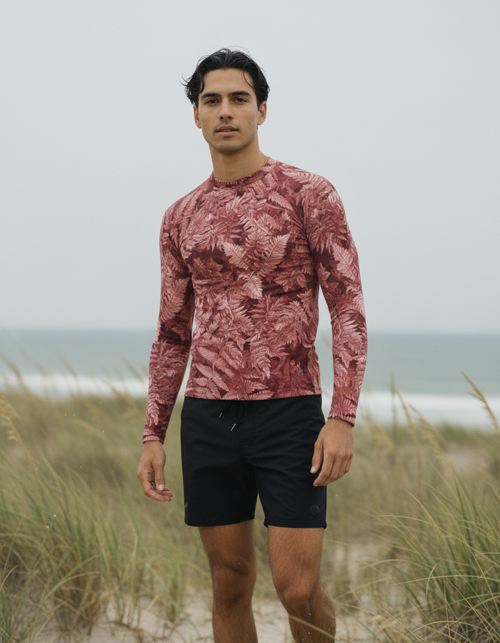 Rashguard — Men's Dusty Rose Verdant