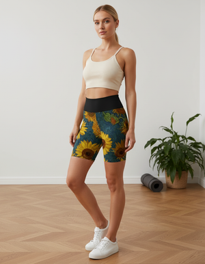 Aurora Yoga Shorts Yoga Shorts — Dripper