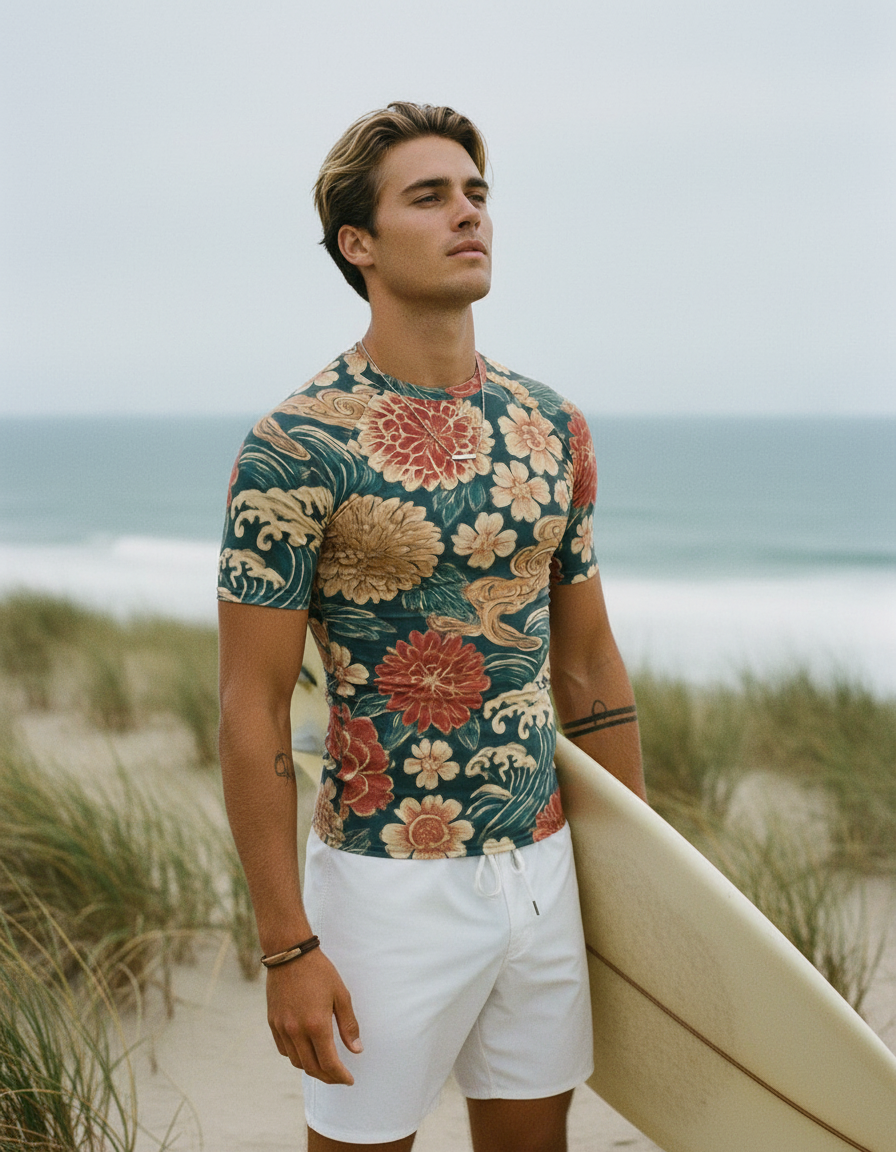 Edo Rash Guard Men's Rashguard — Lolekai