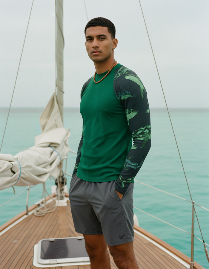 Rashguard — Men's Runway Emerald Breeze