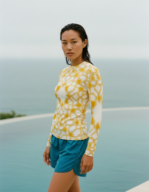Women's Lemon Yellow Albaicín women's rashguards