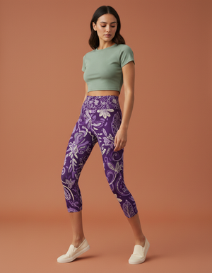 Bunga capri yoga leggings