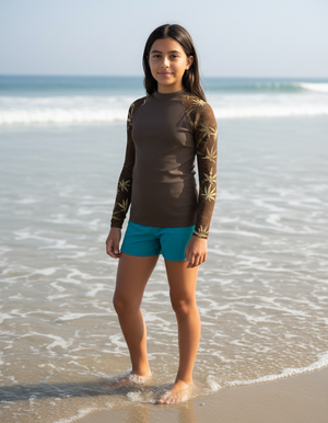 Youth Coffee Bean Mizu youth rashguards