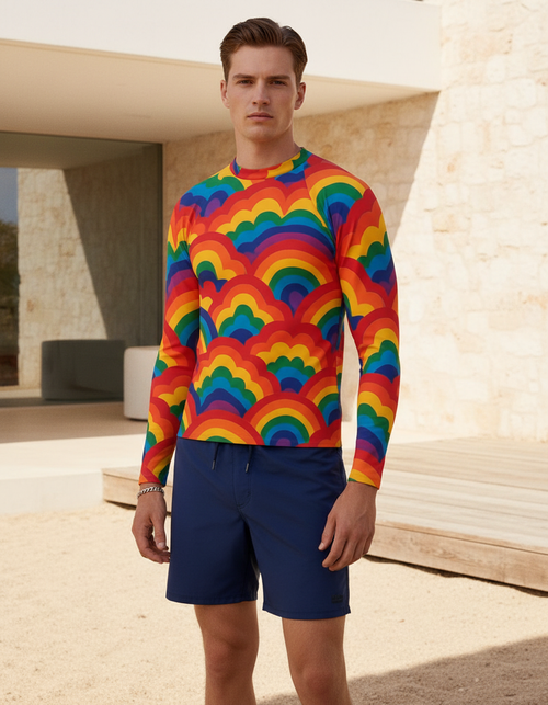 Refract Rash Guard Men's Rashguard — Dripper
