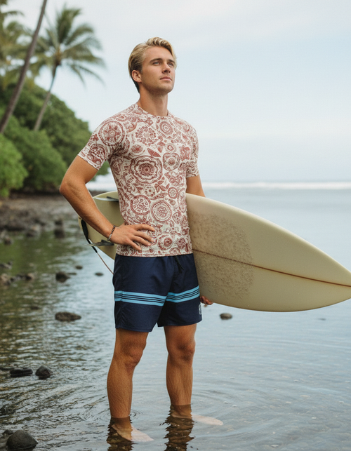 Burnt Sienna Echo Rash Guard