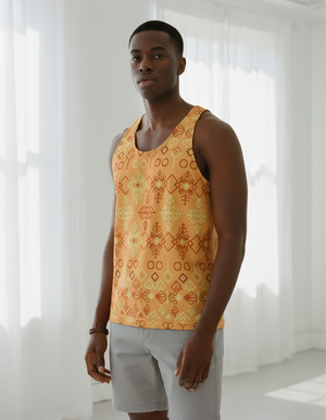 Citrus Orange Zarif Tank Top Men's Tank Top — Dripper