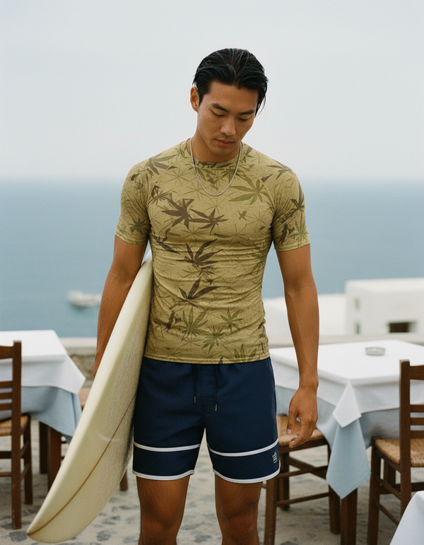 Men's Japanese Asanoha Rash Guard